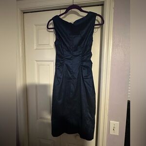 Adrianna Papell blue satin dress